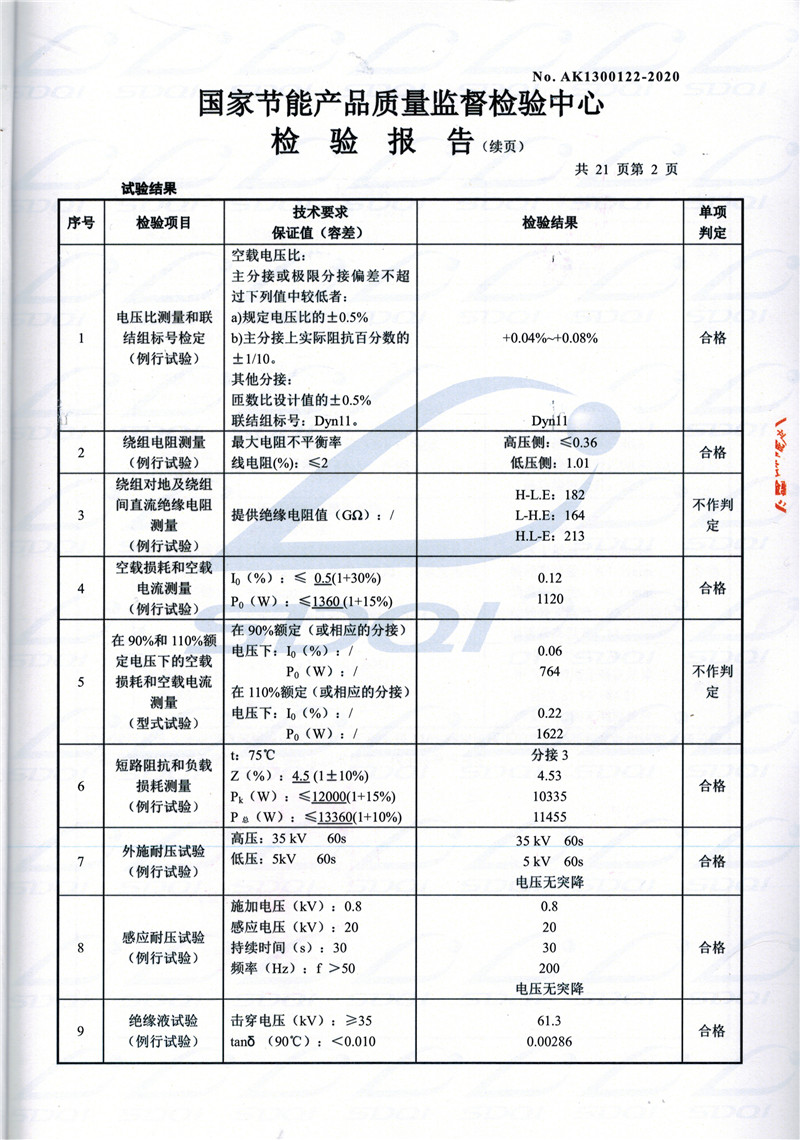 高低压试验报告-S11-1250定安定安定安油浸式变压器-2.jpg